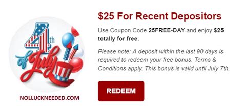  4th of july no deposit casino bonus codes